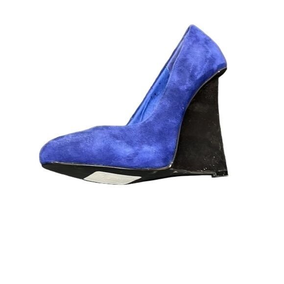 David Dixon sky high heels electric blue suede women shoes size 8 - Picture 7 of 7